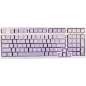 imageEPOMAKER Moonlit Bunny 138 Keycaps Set FiveSide Dye Sublimation MDA Profile Gradient Keys for Mechanical Gaming Keyboard