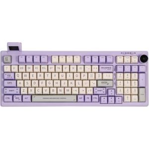 imageEPOMAKER RT100 97 Keys Gasket BT5024GUSBC Mechanical Keyboard with Customizable Display Screen Knob Hot Swappable Socket 5000mAh Battery for WinMacRT100 Grey Wisteria Linear SwitchRT100 Purple
