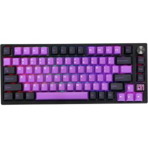 imageEPOMAKER TH80 SE Gasket 75 Mechanical Keyboard NKRO Hot Swappable RGB 24Ghz Bluetooth 50 Wired Gaming Keyboard with PoronEVA Foam 4000mah Battery Black Purple Bluebird Switch