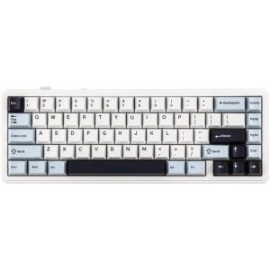 imageEPOMAKER x Aula F65 65 Wireless Mechanical Keyboard Hot Swappable Gasket Custom Gaming Keyboard with FiveLayer Padding RGB Backlit Bluetooth24GHzUSBC Black Reaper SwitchLight Blue