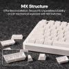 imageEPOMAKER Creamy Jade PBT Keycaps 142 Keys Double Shot Cherry Profile 607596Full Size Custom Keyboard Keycaps Set for Mechanical Gaming Keyboard BlueWhite