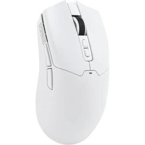 imageEPOMAKER Click Gaming Mouse Wireless 24GhzBluetoothTypeC 800 to 42000 DPI Adjustable 8K Polling Rate 500mAh Lightweight Optical Mouse for PCMacLinux WhiteWhite