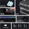 imageEPOMAKER TH85 QMKVIA Wireless Gaming Keyboard BT5024GHzUSBC Hot Swappable Prelubed Custom Milk Blue Tactile Switches Gasket Creamy Keyboard for PCMacOfficeGaming WhiteBlack