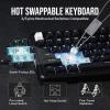 imageEPOMAKER TH85 QMKVIA Wireless Gaming Keyboard BT5024GHzUSBC Hot Swappable Prelubed Custom Milk Blue Tactile Switches Gasket Creamy Keyboard for PCMacOfficeGaming WhiteBlack
