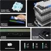 imageEPOMAKER TH85 QMKVIA Wireless Gaming Keyboard BT5024GHzUSBC Hot Swappable Prelubed Custom Milk Blue Tactile Switches Gasket Creamy Keyboard for PCMacOfficeGaming WhiteBlackWhiteBlue