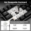 imageEPOMAKER Aula MINI60 HE Hall Effect Gaming Keyboard 24GHzBT 8K Hz Polling SOCD ampamp DKS Adjustable Actuation ampamp Fast Trigger PBT Keycap 60 Wireless Mechanical Keyboard for WinMac MaxStandard
