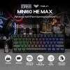 imageEPOMAKER Aula MINI60 HE Hall Effect Gaming Keyboard 24GHzBT 8K Hz Polling SOCD ampamp DKS Adjustable Actuation ampamp Fast Trigger PBT Keycap 60 Wireless Mechanical Keyboard for WinMac MaxMax