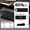 imageEPOMAKER Aula MINI60 HE Hall Effect Gaming Keyboard 24GHzBT 8K Hz Polling SOCD ampamp DKS Adjustable Actuation ampamp Fast Trigger PBT Keycap 60 Wireless Mechanical Keyboard for WinMac MaxMax