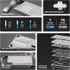 imageEPOMAKER Luma40 Low Profile Mechanical Keyboard with QMKVIA ampamp CNC Metal Transparent PC Keycap HotSwap Kailh Linear Switch 24GhzBTUSB 40 Wireless Gaming Keyboard for MacWin