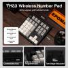 imageEPOMAKER TH33 Wireless Mechanical Numpad VIA BT24GUSB HotSwap RGB Backlit Gasket PBT Keycap Creamy Switch Number Pad with Arrow Keys ampamp Knob for PCMac