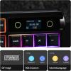imageEPOMAKER TH108 PRO Full Size Mechanical Keyboard with Screen ampamp Knob Wireless Gaming Keyboard with 10000mAh Creamy Gasket Hot Swap Custom Driver RGB Backlight White Sea Salt SilentBlack
