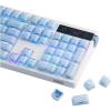 imageEPOMAKER Lusterfly Jelly Keycaps Set  123 Keys DoubleShot Laser Engraved MDA Profile ABSPC NonShineThrough MXCompatible for 6168848798100104Key Mechanical Keyboard PinkBlue