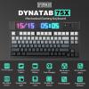 imageEPOMAKER DynaTab 75X Wireless Gaming Keyboard with Custom DotMatrix RGB LED Screen Hot Swap GasketMounted Mechanical Keyboard Bluetooth24GUSBC Custom Keyboard Black Wisteria Linear SwitchBlack Grey