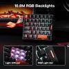imageEPOMAKER HE30 OneHanded Hall Effect Keyboard 8K Polling amp 0125ms SOCD amp Snap Key Adjustable Trigger PBT Keycap RGB Custom Software Wired Gaming Keyboard for PCGamer Black OrangeBlack Orange