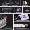 imageEPOMAKER HE30 OneHanded Hall Effect Keyboard 8K Polling amp 0125ms SOCD amp Snap Key Adjustable Trigger PBT Keycap RGB Custom Software Wired Gaming Keyboard for PCGamer Black OrangeWhite Purple