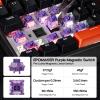 imageEPOMAKER HE30 OneHanded Hall Effect Keyboard 8K Polling amp 0125ms SOCD amp Snap Key Adjustable Trigger PBT Keycap RGB Custom Software Wired Gaming Keyboard for PCGamer Black OrangeBlack Orange