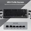 imageEPOMAKER Lusterfly Jelly Keycaps Set  123 Keys DoubleShot Laser Engraved MDA Profile ABSPC NonShineThrough MXCompatible for 6168848798100104Key Mechanical Keyboard BlackBlack