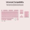 imageEPOMAKER Lusterfly Jelly Keycaps Set  123 Keys DoubleShot Laser Engraved MDA Profile ABSPC NonShineThrough MXCompatible for 6168848798100104Key Mechanical Keyboard BlackPink
