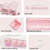 imageEPOMAKER Lusterfly Jelly Keycaps Set  123 Keys DoubleShot Laser Engraved MDA Profile ABSPC NonShineThrough MXCompatible for 6168848798100104Key Mechanical Keyboard BlackPink