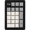 imageEPOMAKER EK21 VIA Gasket Number Pad with 1000mAh Battery BT 5024GHzWired HotSwap Numpad with Aluminum Alloy knob Programmable for WinMacGaming Retro White Wisteria V2 SwitchBlack Silver