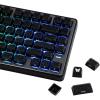 imageEPOMAKER Lusterfly Jelly Keycaps Set  123 Keys DoubleShot Laser Engraved MDA Profile ABSPC NonShineThrough MXCompatible for 6168848798100104Key Mechanical Keyboard BlackBlack