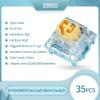 imageEPOMAKER 35pcs Sea Salt Silent Mechanical Keyboard Switches Set  35pcs Nude Rosa 40gf Silent Gaming Keyboard Switches