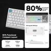 imageEPOMAKER G84 HE Wireless Hall Effect Keyboard 8K Polling amp 8000mAh SOCD amp DKS Gaming Keyboard with Fast Trigger amp Adjustable Actuation RGB Backlit PBT Keycap HotSwap for WinMac WhiteWhite