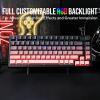 imageEPOMAKER HE75 Mechanical Keyboard with Metal Knob Flamingo Switch35 Pieces Wisteria V2 Linear 38gf Keyboard Switches Set