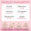 imageEPOMAKER Silent Mechanical Keyboard Switches Set  35 Pieces Factory PreLubed 5Pin LinearTactile Switches for Custom Mechanical Keyboards CrystalTactile SilentNude RosaLinear Silent