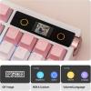 imageEPOMAKER TH108 PRO Full Size Mechanical Keyboard with Screen amp Knob Wireless Gaming Keyboard with 10000mAh Creamy Gasket Hot Swap Custom Driver RGB Backlight NKRO Pink Sea Salt SilentPink