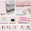 imageEPOMAKER TH108 PRO Full Size Mechanical Keyboard with Screen amp Knob Wireless Gaming Keyboard with 10000mAh Creamy Gasket Hot Swap Custom Driver RGB Backlight NKRO Pink Sea Salt SilentPink