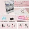 imageEPOMAKER TH108 PRO Full Size Mechanical Keyboard with Screen amp Knob Wireless Gaming Keyboard with 10000mAh Creamy Gasket Hot Swap Custom Driver RGB Backlight NKRO Pink Sea Salt SilentPink