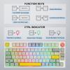 imageEPOMAKER Theory TH80 75 Hot Swappable RGB 24GhzBluetooth 50Wired Mechanical Gaming Keyboard with MDA PBT Keycaps Large Capacity Battery Knob Control for WindowsMac