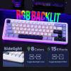 imageEPOMAKER x Aula F65 65 Wireless Mechanical KeyboardWhite Puff Type C Detachable Mechanical Gaming Keyboard Cable