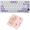 imageEPOMAKER Ajazz AK820 Pro 75 Mechanical Keyboard GasketMounted Gaming Keyboard with TFT Smart DisplayampKnob  100 pcs Nude Rosa Silent Linear Switches
