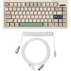 imageEPOMAKER RT82 Wireless Mechanical Keyboard with ScreenMix 18m Coiled Keyboard Cable