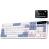 imageEPOMAKER TH108 PRO Full Size Mechanical Keyboard with Screen amp Knob Wireless Gaming Keyboard with 10000mAh Creamy Gasket Hot Swap Custom Driver RGB Backlight NKRO Pink Sea Salt SilentWhite