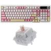 imageEPOMAKER TH99 PRO 96 Mechanical Keyboard with Screen amp KnobCream Marble 47gf Gaming Keyboard Switches
