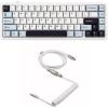 imageEPOMAKER x Aula F65 65 Wireless Mechanical KeyboardWhite Puff Type C Detachable Mechanical Gaming Keyboard Cable