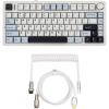 imageEPOMAKER x Aula F75 Gasket Mechanical Keyboard with FiveLayer PaddingampKnob  Puff Aviator Coiled USB Cable