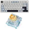imageEPOMAKER x Aula F75 Gasket Mechanical Keyboard with FiveLayer PaddingampKnob  Sea Salt Silent Mechanical Keyboard Switches Set