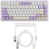 imageEPOMAKER x Aula F75 Gasket Mechanical KeyboardPuff White Type C Detachable Mechanical Gaming Keyboard Cable