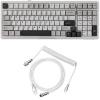 imageEPOMAKER x Aula F99 Wireless Mechanical KeyboardMix 18m Coiled Keyboard Cable with Detachable Metal Aviator