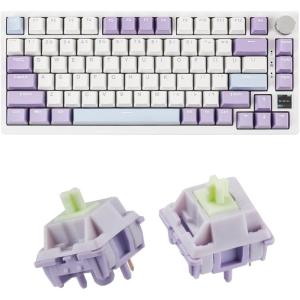 imageEPOMAKER Ajazz AK820 Pro 75 Mechanical Keyboard GasketMounted Gaming Keyboard with TFT Smart DisplayampKnob  Wisteria 39gf Linear Mechanical Keyboard Switches