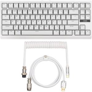 imageEPOMAKER G84 80 RGB Gaming Mechanical KeyboardPuff Aviator Coiled USB Cable