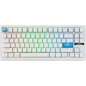 imageEPOMAKER G84 HE Wireless Hall Effect Keyboard 8K Polling amp 8000mAh SOCD amp DKS Gaming Keyboard with Fast Trigger amp Adjustable Actuation RGB Backlit PBT Keycap HotSwap for WinMac WhiteWhite