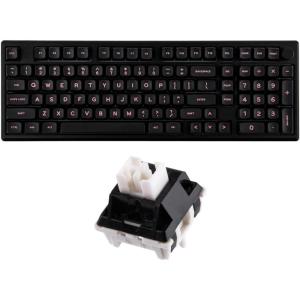 imageEPOMAKER Galaxy100 QMKVIA Wireless Gaming Keyboard Wisteria Linear Switch100 PCS Zebra 40gf Linear Mechanical Keyboard Switches