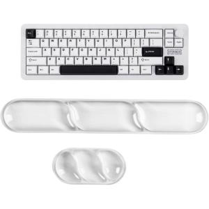 imageEPOMAKER Galaxy68 QMKVIA Wireless Mechanical KeyboardCloudGel Wrist Rest for Keyboard and Mouse
