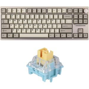 imageEPOMAKER P87 TKL Aluminum Wireless Gaming Keyboard Zebra Switch35 Pieces Sea Salt Silent Mechanical Keyboard Switches Set