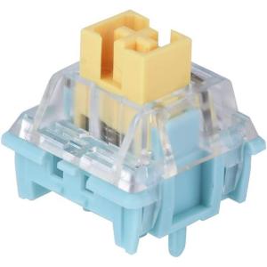 imageEPOMAKER Silent Mechanical Keyboard Switches Set  35 Pieces Factory PreLubed 5Pin LinearTactile Switches for Custom Mechanical Keyboards CrystalTactile SilentSea SaltLinear Silent